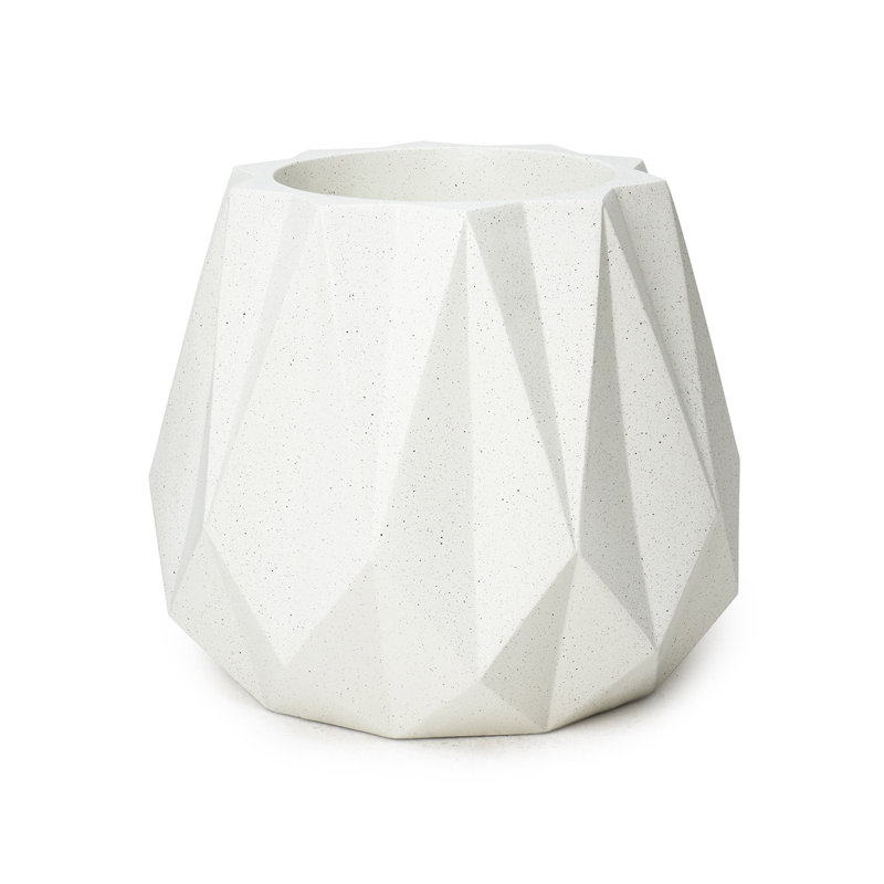 Jardinière Elenis de 18 pouces de hauteur, Blanc