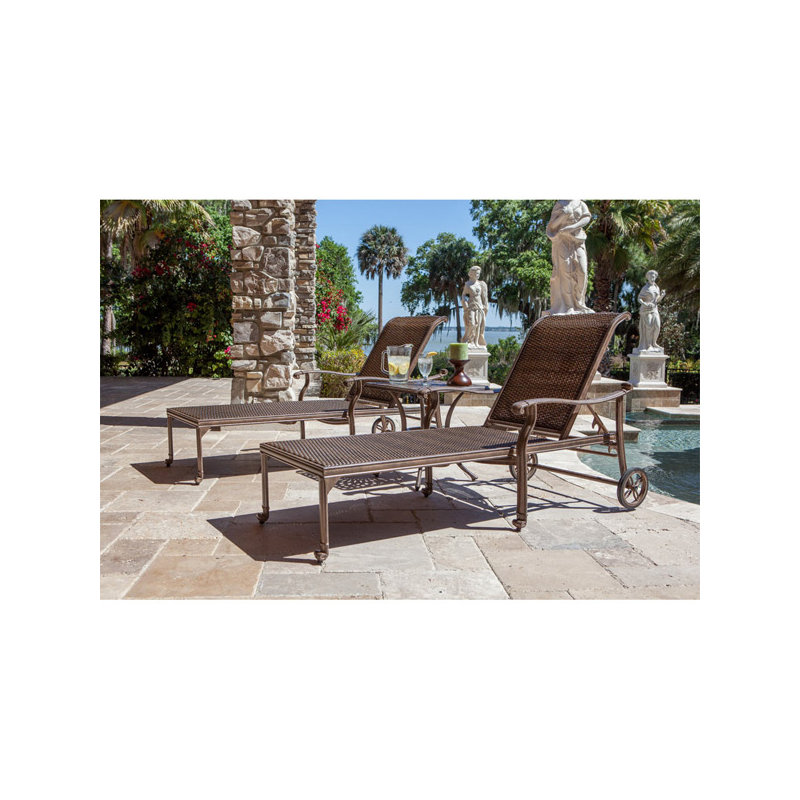 Ensemble de chaises longues avec table Wasserman