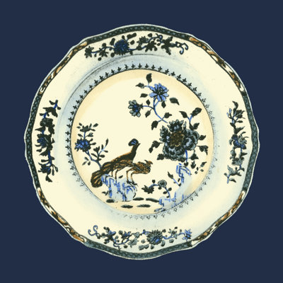 Porcelain Plate IV by Vision Studio - Wrapped Canvas Painting