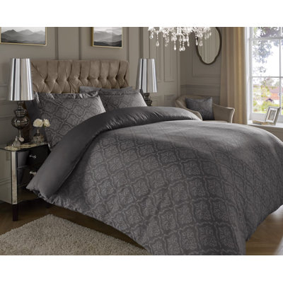 Ensemble de housse de couette en satin de coton Razel