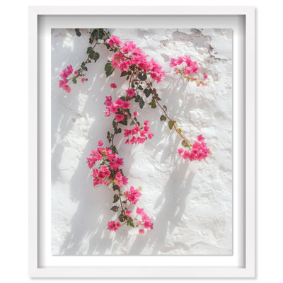 Santorini Blush Framed Graphic Art