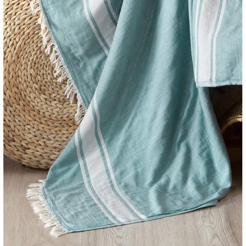 Jeté 100% coton Sky, Vert