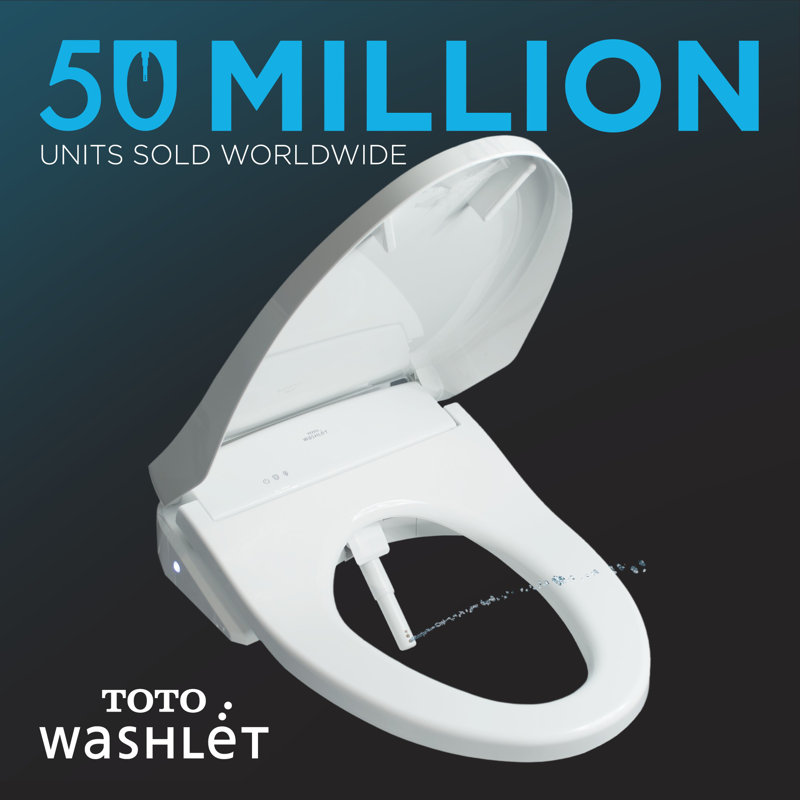 Washlet® Toilet Seat Bidet Elongated Bidet Seat, Cotton