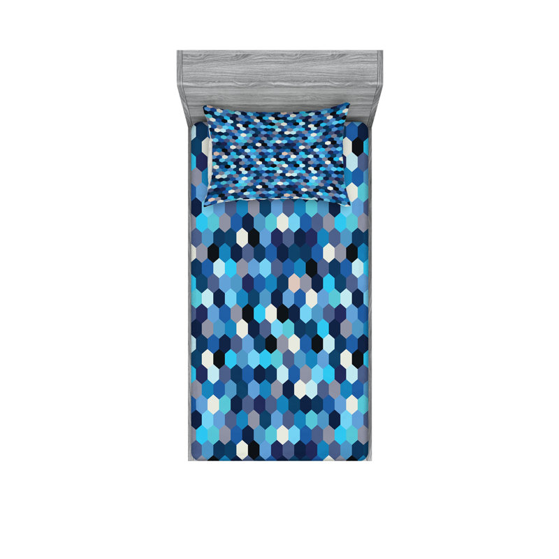 Microfiber Abstract Sheet Set, Twin XL