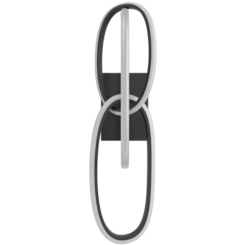 Circa 1 - Light LED Armed Sconce, Black