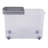 Wham 32L Box with Wheels & Folding Lid Pack of 5 Clear/Cool Grey