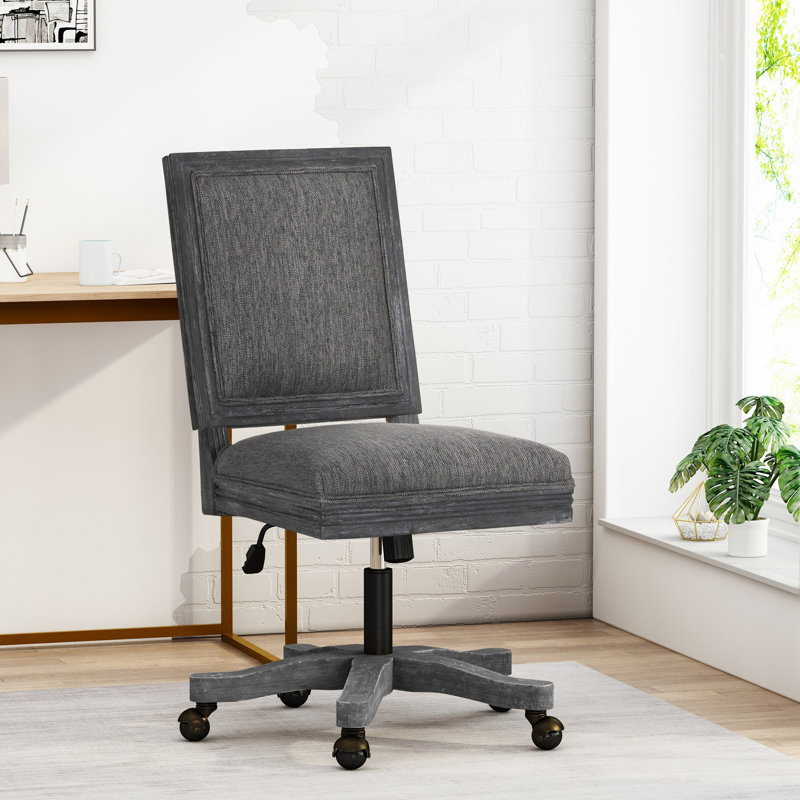 Strausbaugh Task Chair, Weathered Gray, Fabric