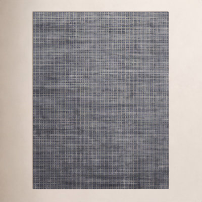 Hannon Gray Hand-Woven Geometric Rug