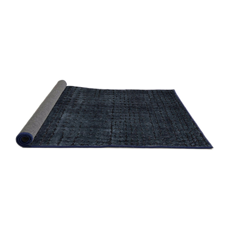 Tapis abstrait 411 moderne, Rond 8 pi