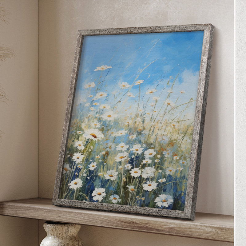 Impression encadrée FLORAL Series X - bois massif, H 11 po x l 9 po