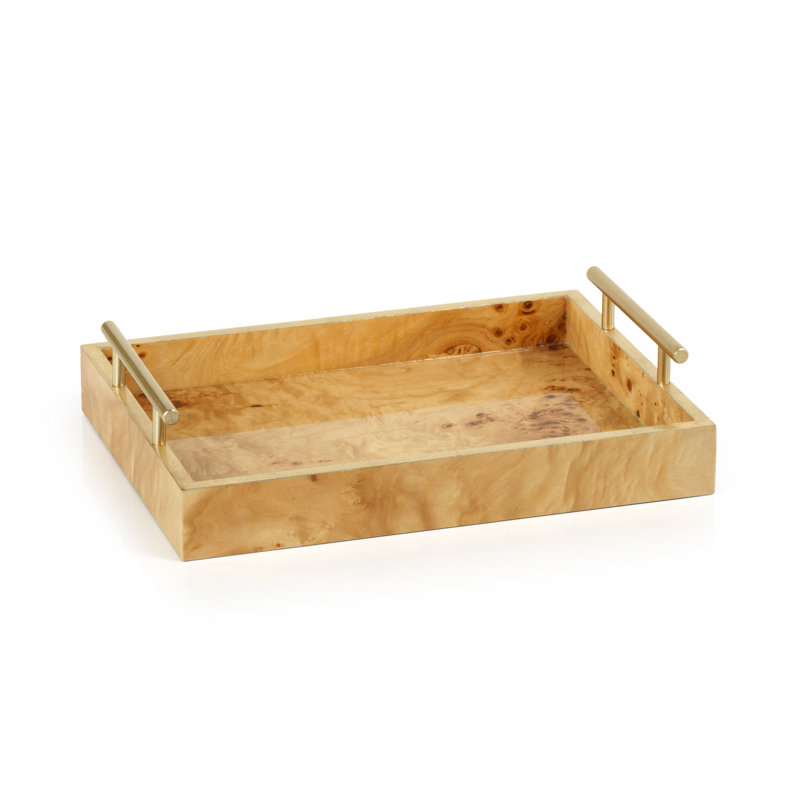 Plateau rectangulaire Niara, H 2,5 po x P 13 po x l 9,5 po