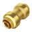Pipe Fittings 1/2" Brass Straight-Through Push-Fit for Air System
