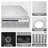 36-Inch 900 CFM Convertible Insert Range Hood with LCD 4-Speed Touch Control, Remote in Stainless Steel