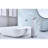 Waterfall Spout Single Handle Faucet For Bathroom Sink, Pop - Up Drain  No Overflow , Brushed Nickel Stainless Steel, Smooth And Stable Water, Precise Water Flow Temperature Setting, Rust Coating,-121679434