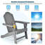 Chaise Adirondack en plastique Otego-643808245