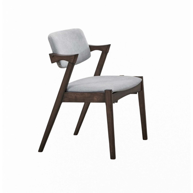 Mid-Century Modern Dining Chairs 2Pcs Set Solid Wood