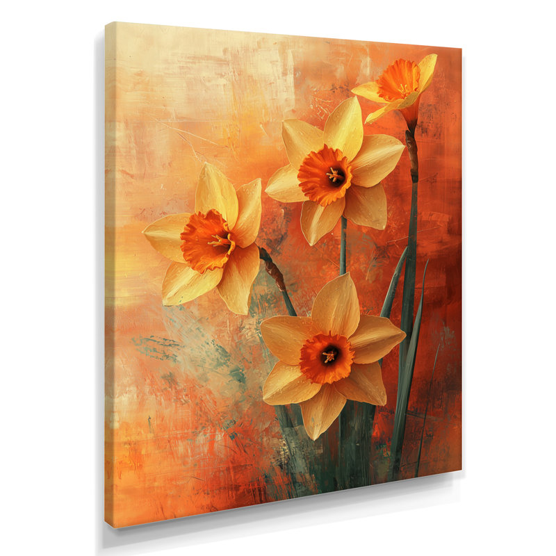 Hirsh - Floral Canvas Wall Art, H 32 po x l 24 po, Toile tendue, Ne s’applique pas