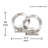 9'' H Aluminum Tabletop Candelabra