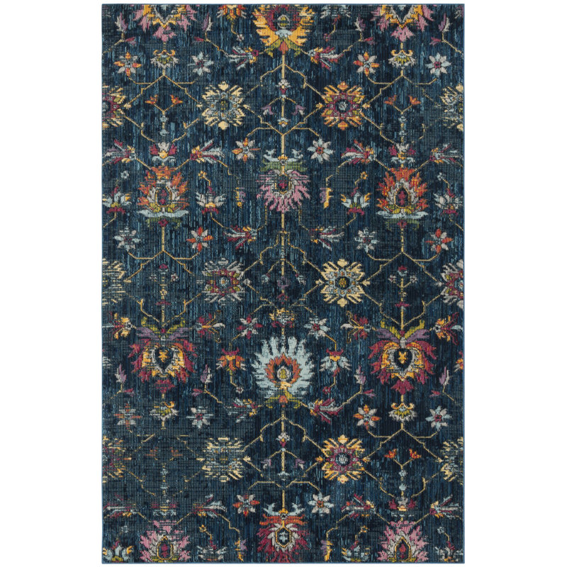Machado Oriental Hand Hooked Area Rug, Rectangle 122 x 183 cm