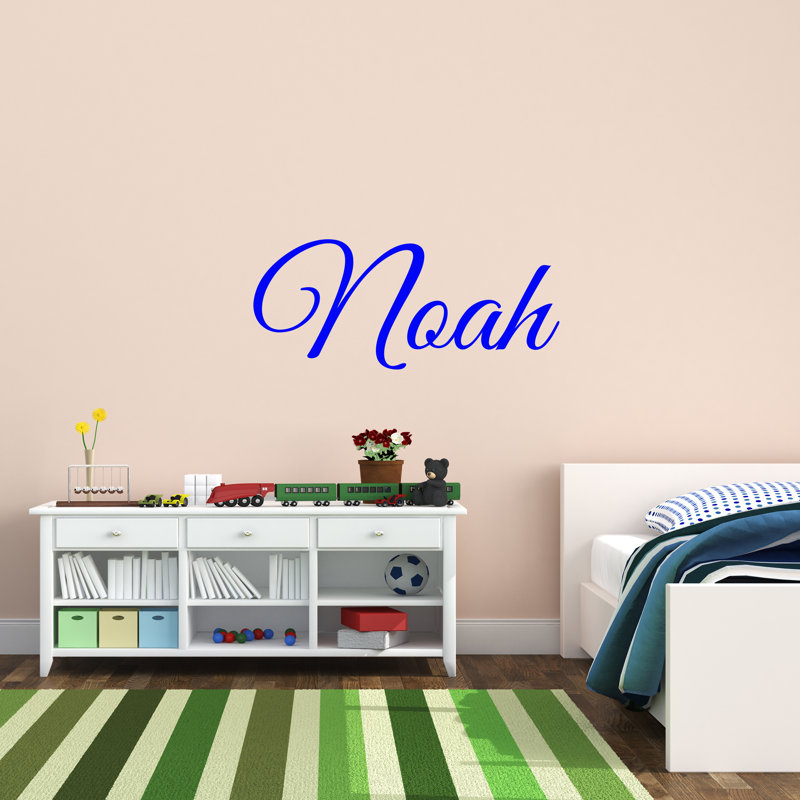 Lettres décoratives personnalisées Woodbine, monogrammes et noms, Bleu, H 12 po x l 40 po