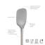 Cuillère en acier inoxydable Tovolo Flex-Core, cuillère en silicone avec poignée ergonomique en acier inoxydable, ustensiles de cuisine allant au lave-vaisselle-57047839
