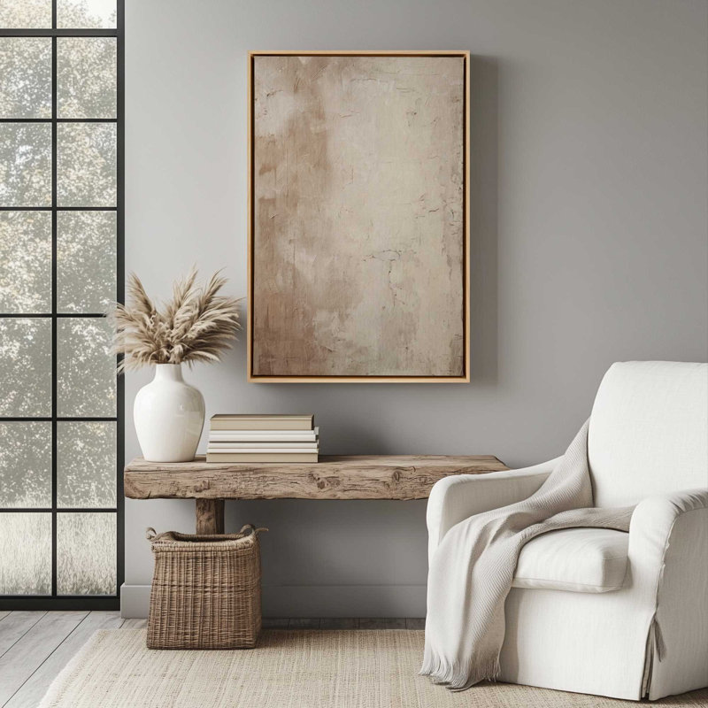 Impression sur toile Fresco's Silent Tale I, H 30,75 po x l 20,75 po x P 1,75 po, Cadre flottant en chrome poli