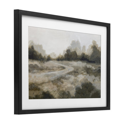 «Timeless Horizons Landscape», reproduction encadrée sous verre, conception par Hannah Dawson