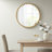 Marlowe Gold 36" Dia. Round Beaded Wall Mirror with Iron Metal Frame-1795784211-1779537560