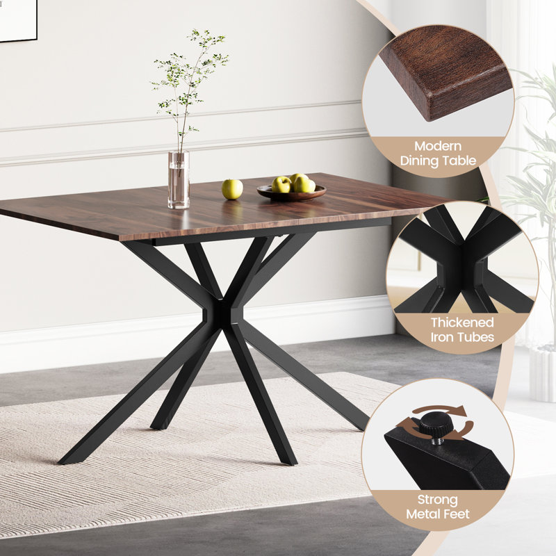 4 - Person Dining Set, Grey, Brown