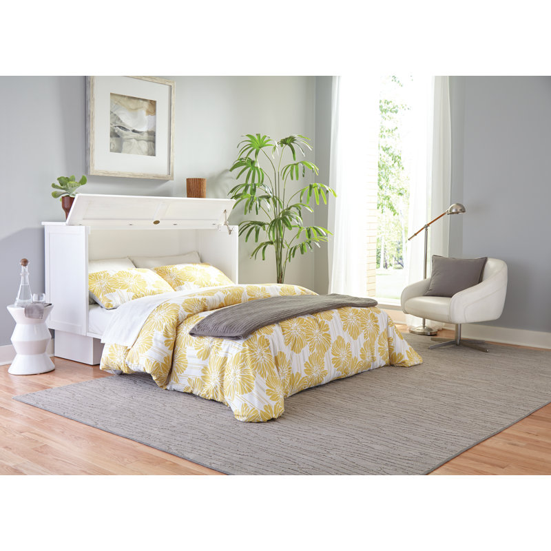 Magnolia Cabinet Bed with Mattress and Power Outlets, Full