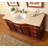 60 " W Freestanding Standard Free Standing Single Double Single Vanity Bathroom Vanity With Marble Top