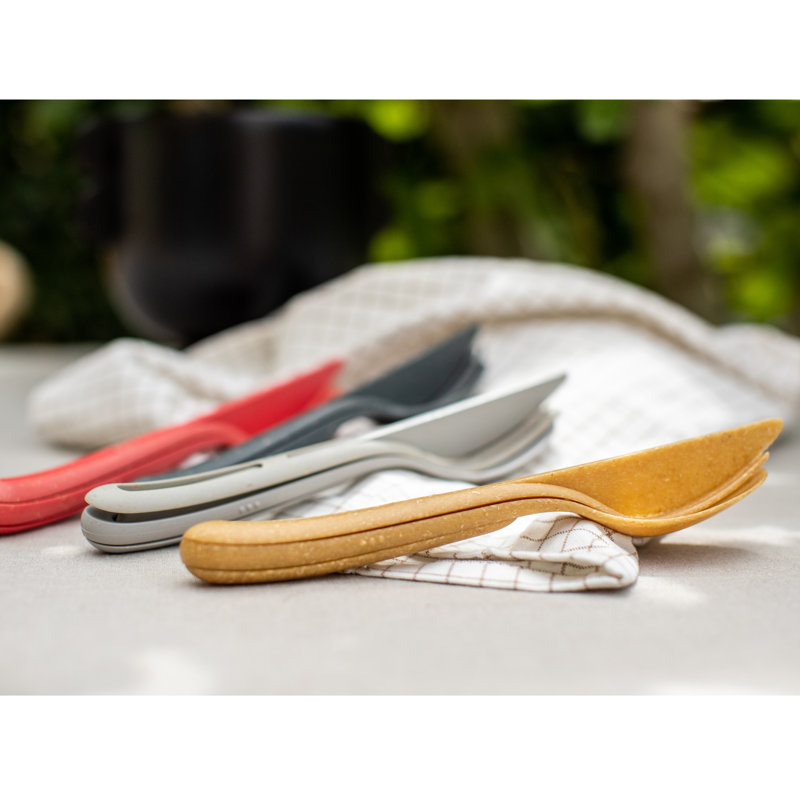 3 Piece Cutlery Set, Service for 1, Dark Green