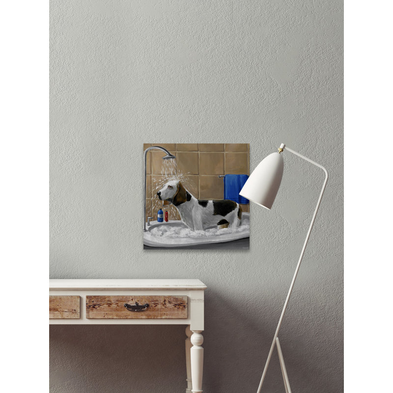 Wash Your Worries Away - Wrapped Canvas Painting, 45cm H x 45cm W x 3.81cm D