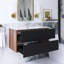 36 po X P 18 po P 20 po Meuble-lavabo mural simple H noir avec comptoir en céramique