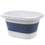 Panier à linge pliable en plastique, bac à linge portatif avec poignée, rangement peu encombrant-1830887501