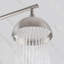 Douche d'extérieur 86 po H 86 po multifonctionnelle en acier inoxydable avec pomme de douche à effet pluie et douche à main avec contrôle de la température