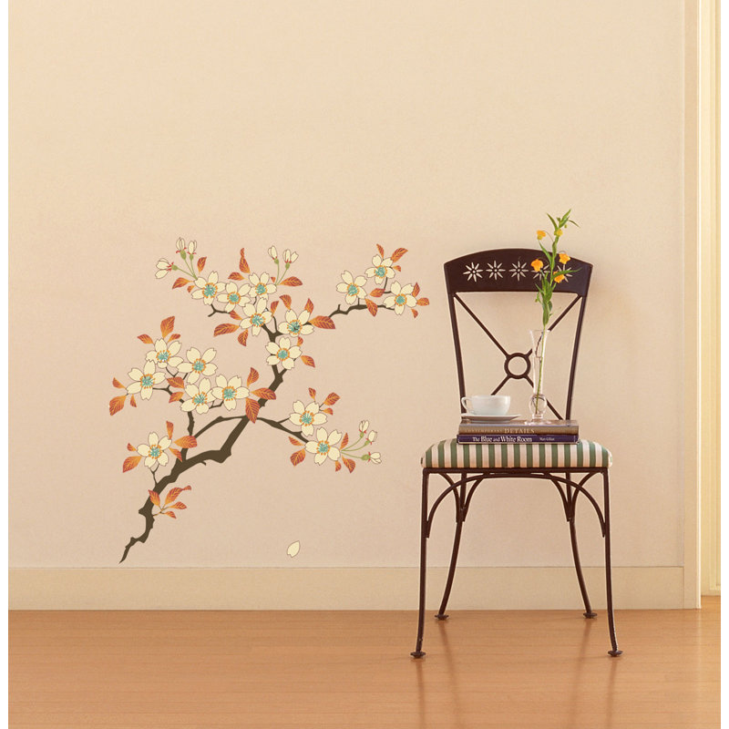 Adhésif mural, autocollants, branche de Boho Sakura, décoration murale de style bohémien, autocollant en vinyle arbre Boho, autocollant de bébé, plante Boho - GD667