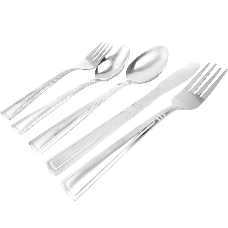 20 Piece Set - Silver Premium Stainless Steel Flatware Set