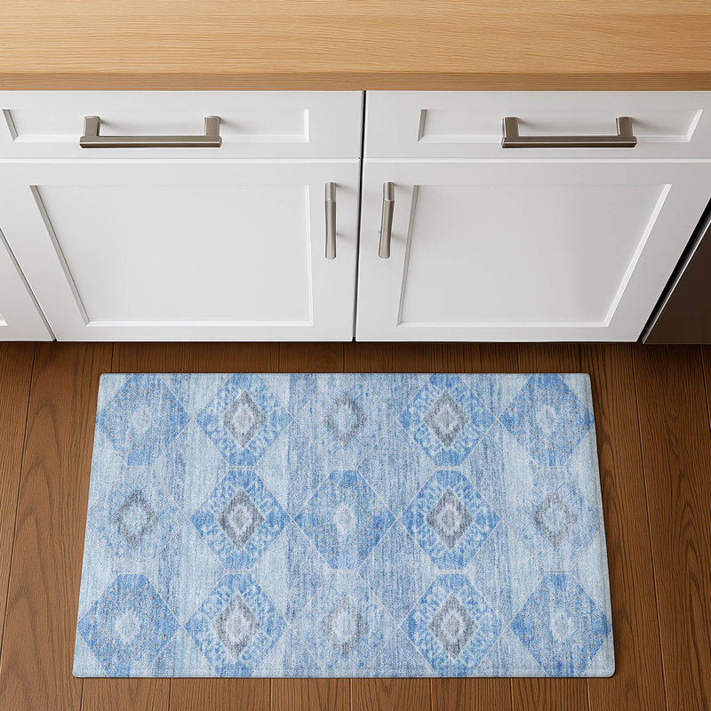 Tapis aztèque AMF1857 de qualité supérieure lavable à la machine, Rectangle 1 pi 8 po x 2 pi 6 po