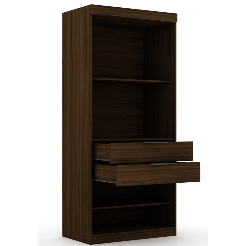 Aleece 35.98'' Closet System, Brown