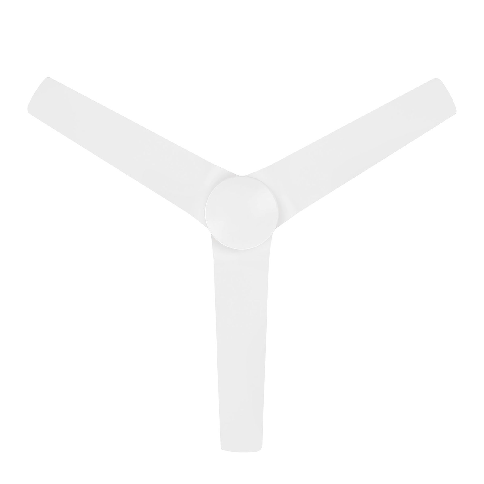 Mocha 54" Smart Ceiling Fan with Light Kit, Without Light Kit, Matte White