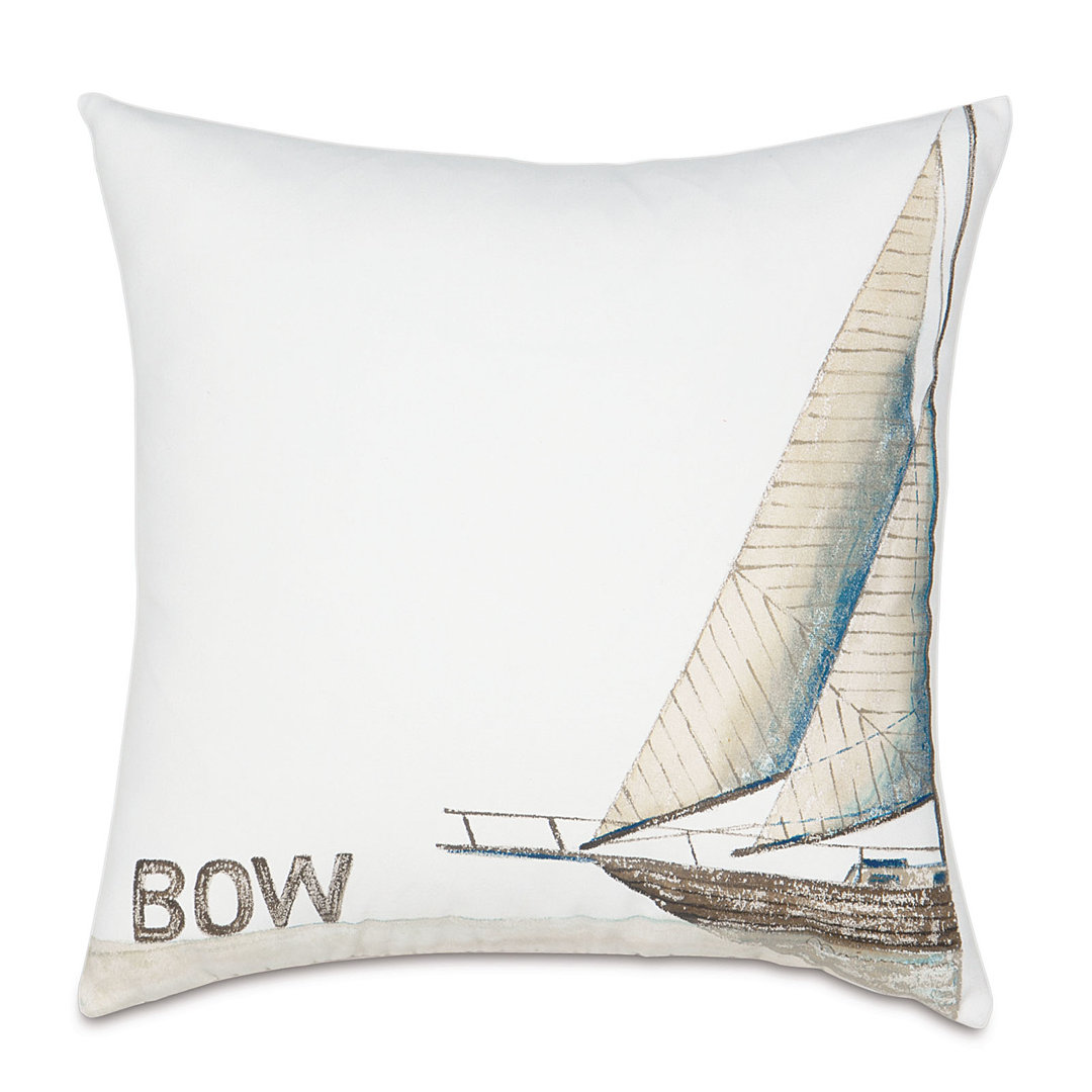 Outdoor Ship Bow Throw Pillow Cover & Insert Eastern Accents