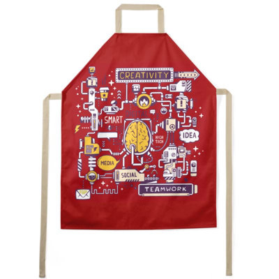 No Pattern Bib Apron