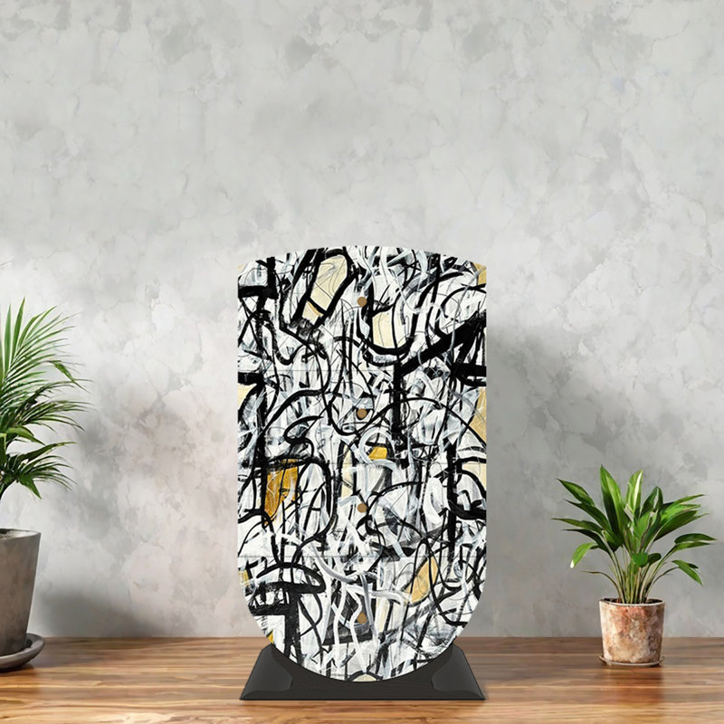 Cabinet français d'art abstrait rétro, Noir