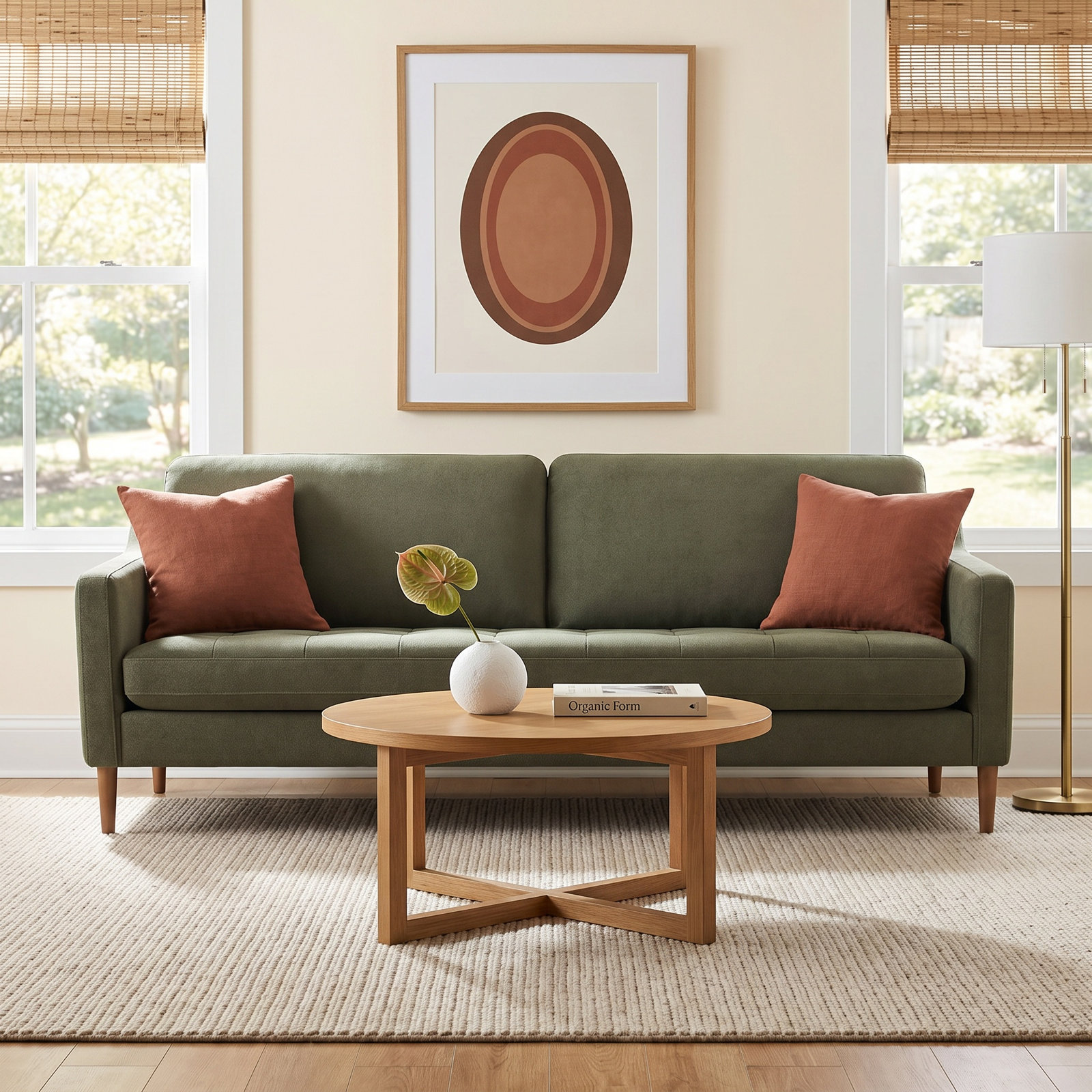 Daylen 86" Velvet Sofa, Vesper Forest Velvet