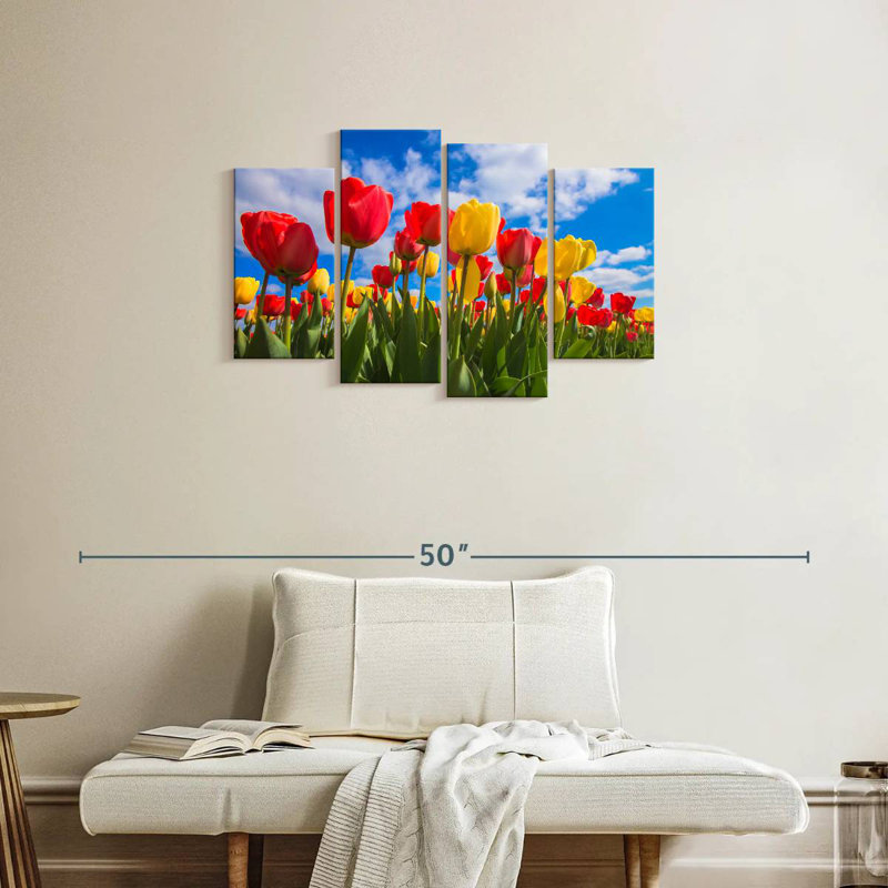 Champ de tulipes Harnek Spring, H 22 po x l 36 po