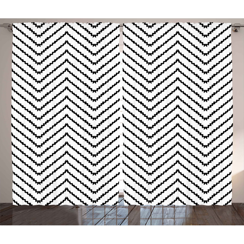 Semi Sheer Curtain Pair, 54" W x 108" L