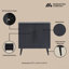 Armoire d'appoint cannelée 31 "-100826176