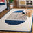 Athelstan Rodeo Drive Hand Tufted Wool/Cotton Abstract Rug in Navy/Ivory-364213699