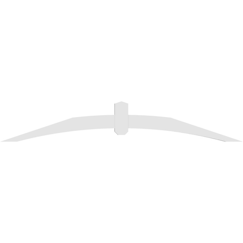 Support pour pignon en PVC Archdale, H 12 po x l 72 po (pas: 4/12), P 2 po x F 4 po